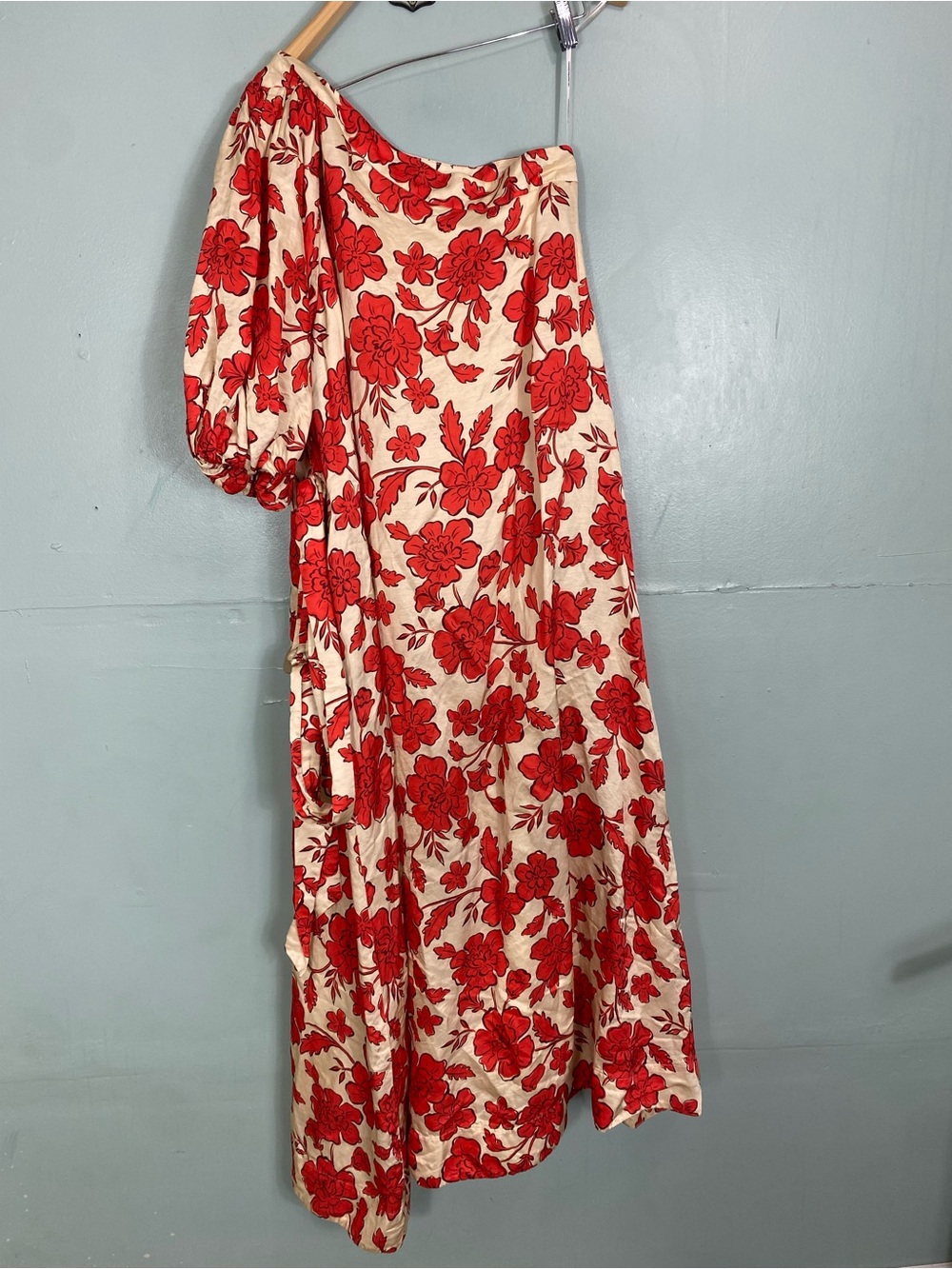 Hansen & Gretel Carmen Maxi Dress Wild Flower Floral One Shoulder Medium - Picture 6 of 9